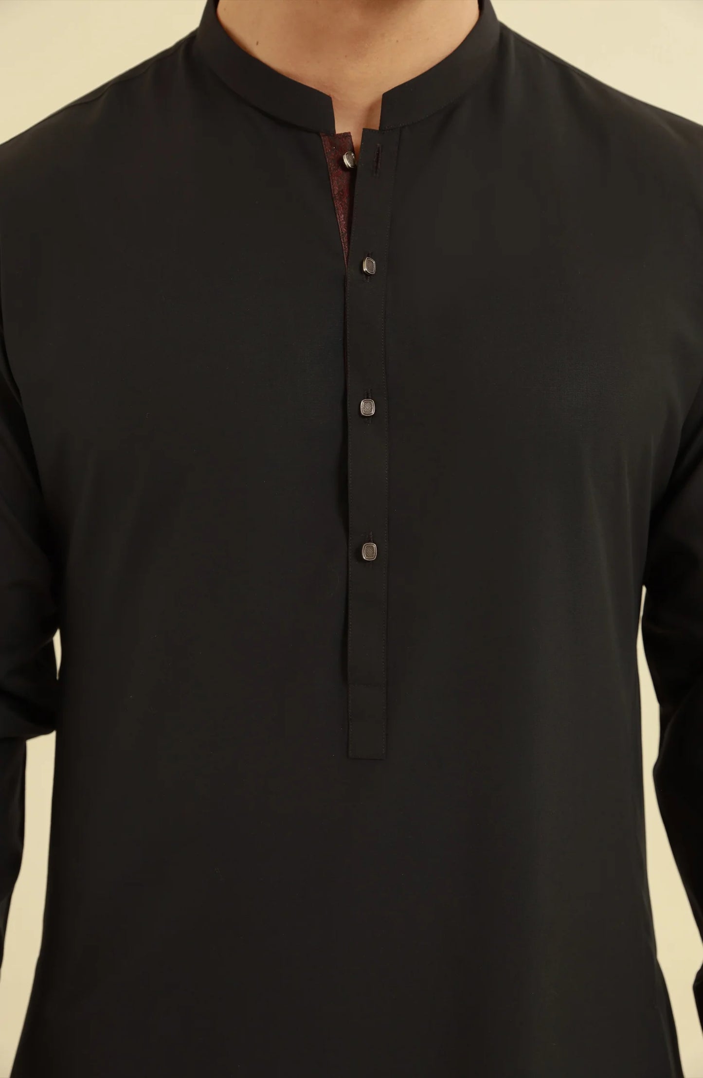 MEN KURTA PAJAMA BLACK
