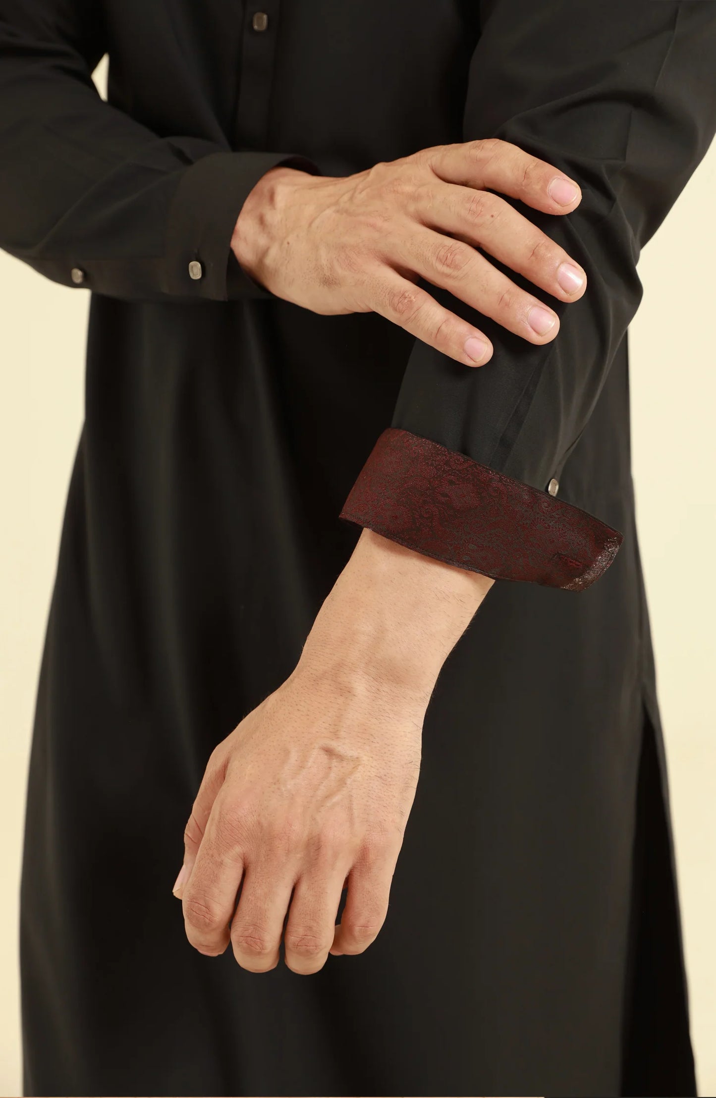 MEN KURTA PAJAMA BLACK