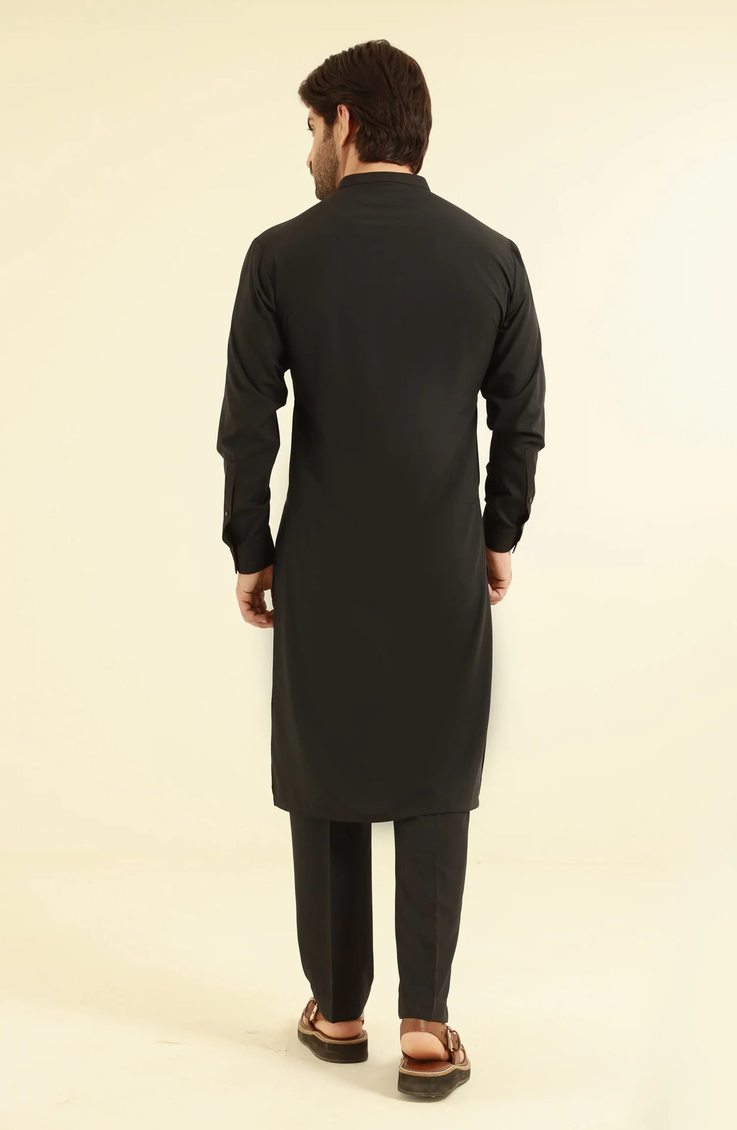 MEN KURTA PAJAMA BLACK